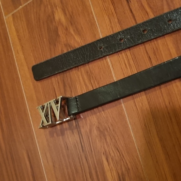 Armani Exchange Logo "AX" Leather Belt Size Medium - Picture 5 of 8